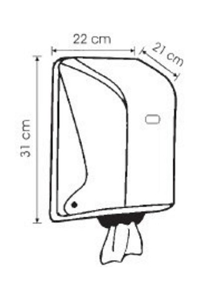 Vialli White Og2 Maxi Feedpoint Paper Towel Dispenser