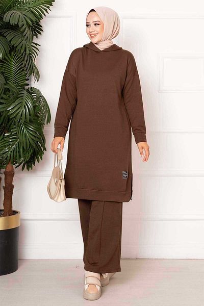 EBRUTESETTÜR Two Thread Tracksuit Set with Hooded Rigging Detail