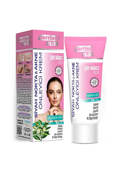 Softto Plus Blackhead and Acne Pimple Cream with Tea Tree Extract 50 ml