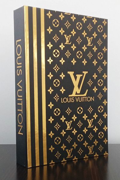 ndukkan Black Gilt Pattern Decorative Book Box