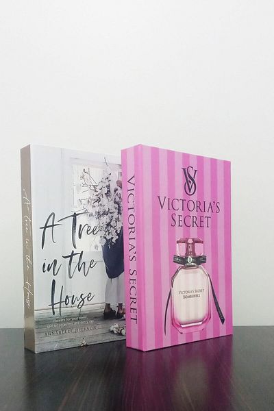 ndukkan A Three in the House & Victoria Secret Themed 2-Piece Decorative Book Box Set