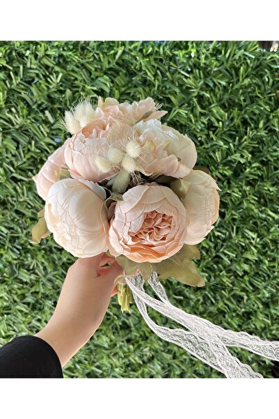 Pika Şakayık Gelin Çiçeği - Gelin buketi - Gelin çiçeği - pembe şakayık