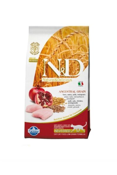 Farmina Nd Neutered Tahıllı Tavuklu Ve Narlı Kısır Kedi Maması 5 Kg