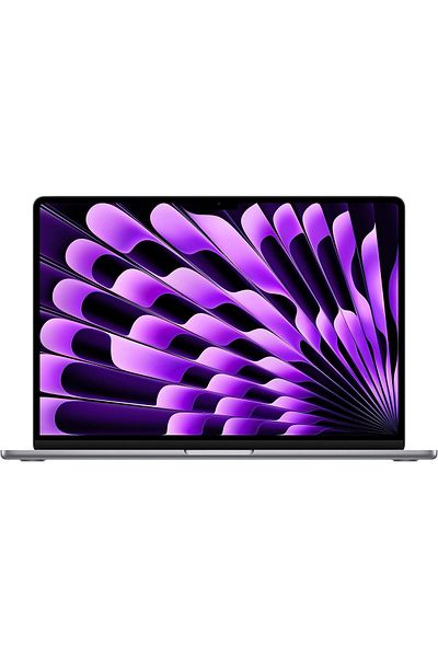 Apple ماك بوك إير 15 بوصة: شريحة M2 مع وحدة معالجة مركزية ثماني النواة ووحدة معالجة رسومية عشرية النواة، وقرص SSD سعة 256 جيجابايت - رمادي فضائي