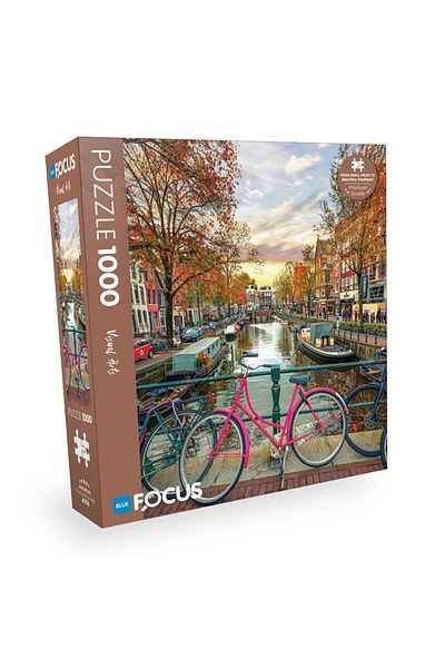 Blue Focus Amsterdam 1000 Piece Puzzle