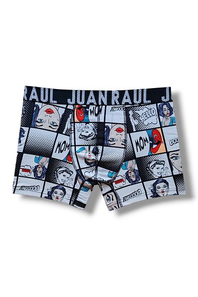 Juan Raul Boxer pentru bărbați Slip cu papion Comfort Flex Lenjerie de corp din bumbac moale și respirabil Boxer