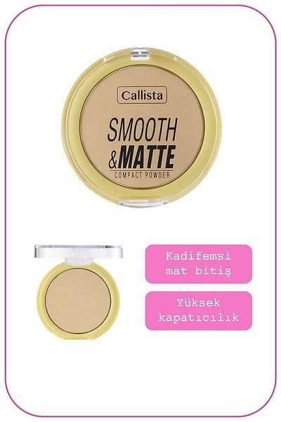 Callista Matte Look Compact Powder 10 Natural Green