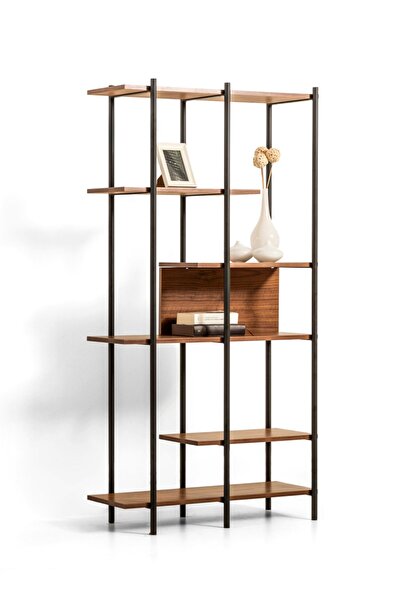 LAGOMA Harmonia Kitaplık Ahşap Raf Metal Çerçeve - 95 cm