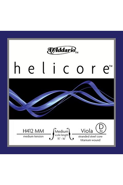 Daddario H412mm Medium Scale Viola Single Wire - Helicore D-re