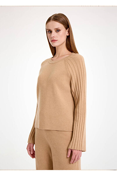 Knitss Πλεκτά από κασμίρ Camel oversized