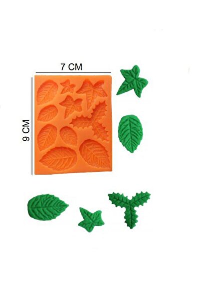 Pastaland ŞEKER HAMUR KALIBI SİLİKON YAPRAKLAR 7*9