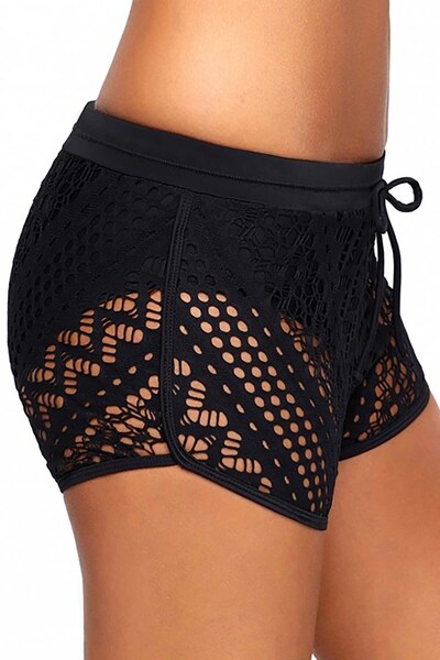 Angelsin Pantaloni scurți de baie United Lace Bikini Bottom