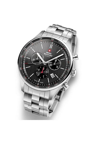 Swiss Military By Chrono ساعة يد رجالية من الفولاذ المقاوم للصدأ SM34081.01