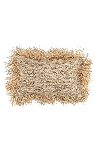 Koza Home 30x50cm Meander Χειροποίητο Διακοσμητικό Μαξιλαροθήκη Raffia Throw ...