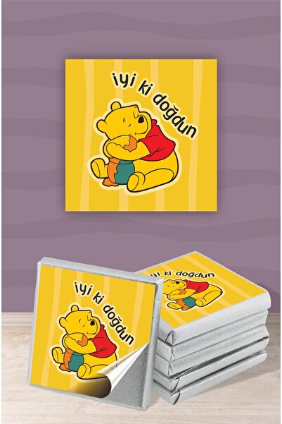 neşeli günlerim Etichetă de ciocolată tematică Winnie The Pooh pentru ziua de...