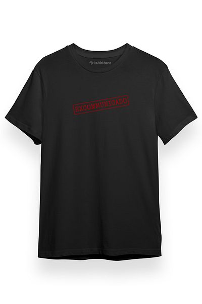 Tshirthane John Wick Excommunicado Μαύρο κοντομάνικο ανδρικό μπλουζάκι