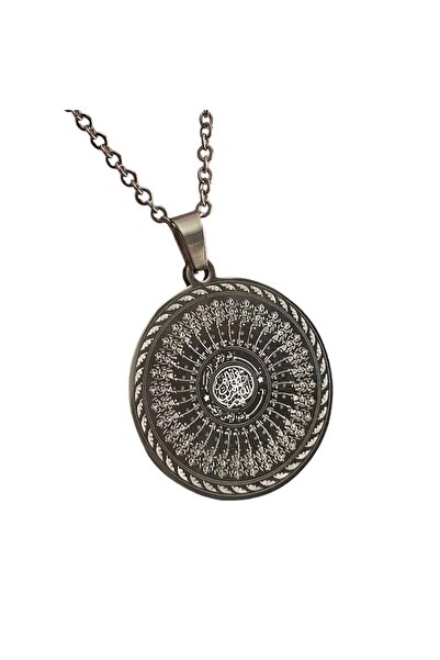 Sırlı Sepet 35 Bismillah Written Steel Necklace
