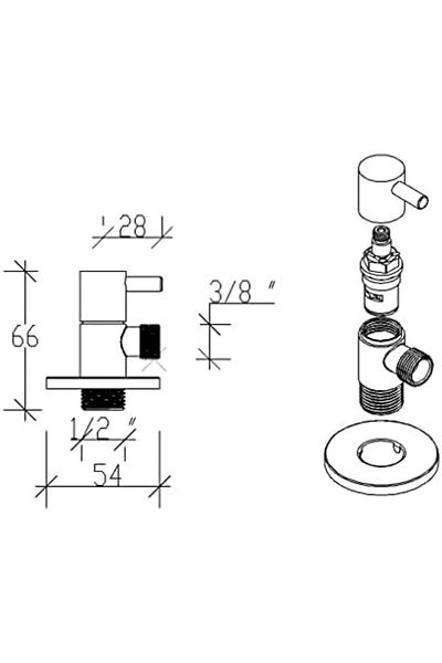 Tema Prima Bidet Faucet