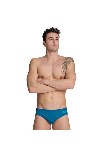 ARENA Costum de baie pentru înot albastru pentru bărbați Team Swim Briefs Solid 004773600