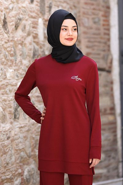 Modaviki Claret Red Cemre Διπλό Σετ - SN54