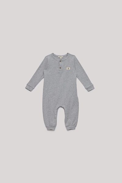 Nebbati Basic Bg Store Baby Boy Gray Jumpsuit