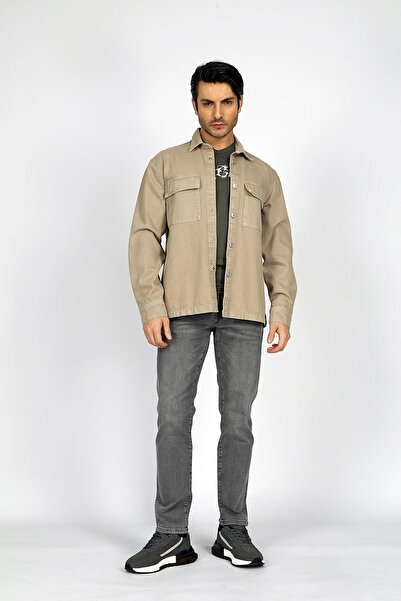 Lee Cooper Ανδρικό μπουφάν Karela από 100% βαμβάκι, υφαντό βιζόν