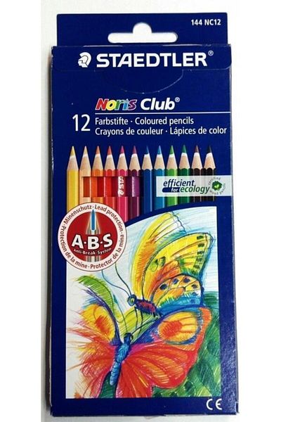Staedtler Noris Clup 12 Pack Dry Crayons Tst144nc1211000a