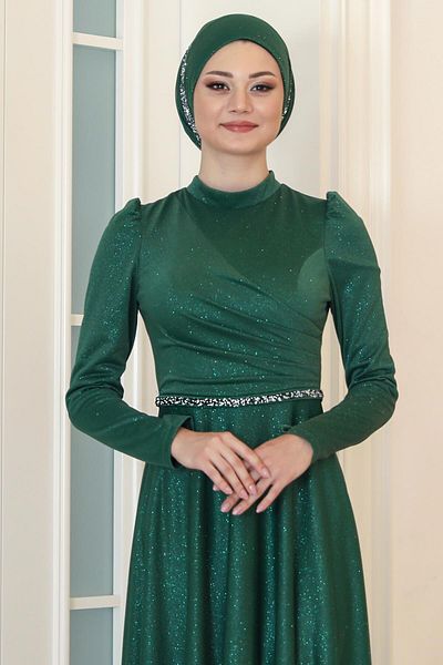 Modaviki Emerald Sparkle Βραδινό Φόρεμα - Μοντέλο SN46