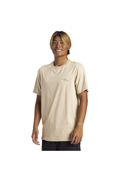 Quiksilver Step Up Mor Erkek Kahverengi Günlük Stil T-shirt Aqyzt09563-thz0