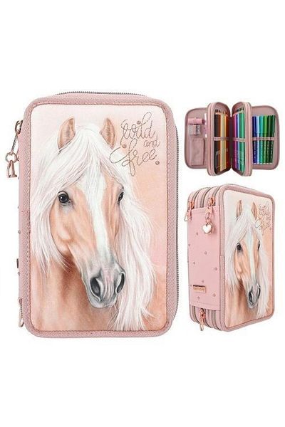 Top Model Miss Melody 3 Layer Pink Pencil Case Full