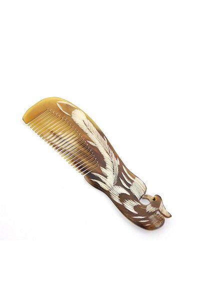 LiderGlobal Peacock Bone Comb