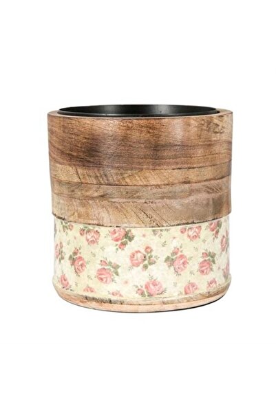 Vitale Şiva Cream Wooden Vase Ak.Fq0029-K