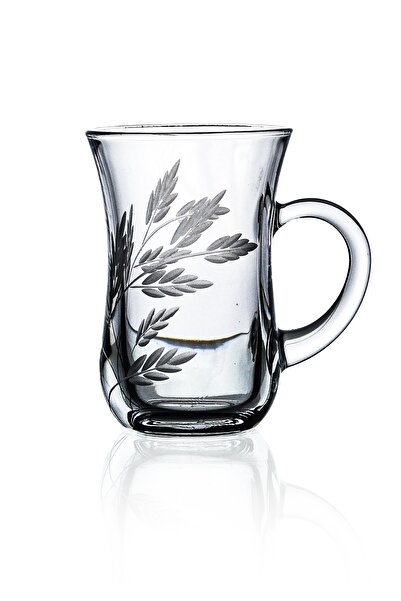 DECOCIA 6-Piece Tea Glass with Handle 145cc Shoot Pattern