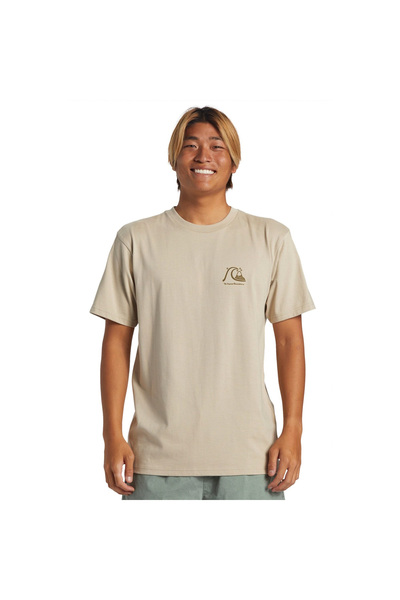Quiksilver The Original Erkek Kahverengi Günlük Stil T-Shirt AQYZT09560-THZ0