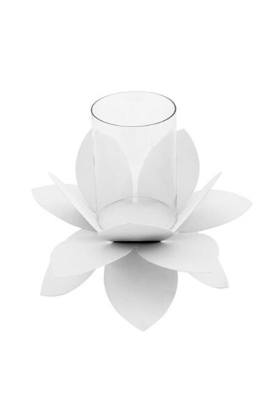 Vitale Şiva Nilüfer Metal Mumluk 25x19 cm AK.FQ0033