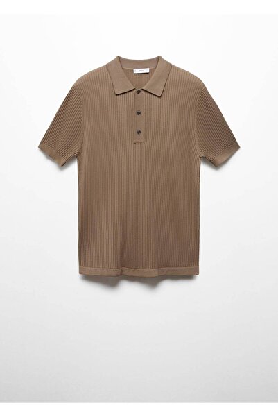 MANGO Man Pamuklu triko polo gömlek