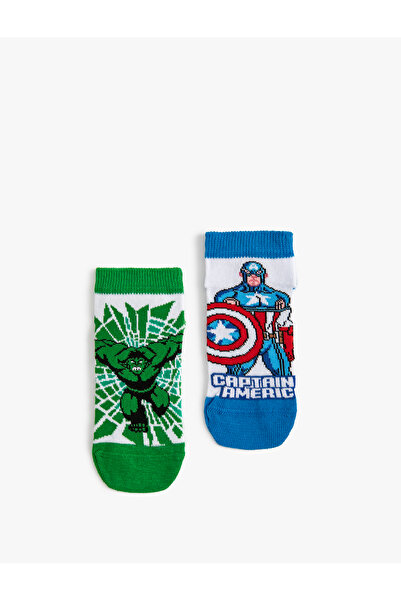 Koton 2'li Marvel Baskılı Çorap Seti Lisanslı