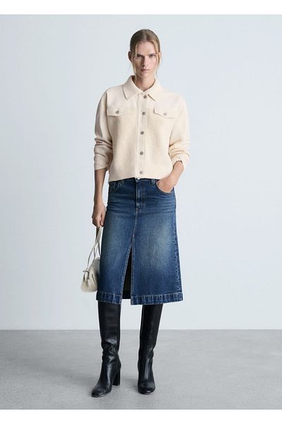 MANGO Woman Knit Jacket --