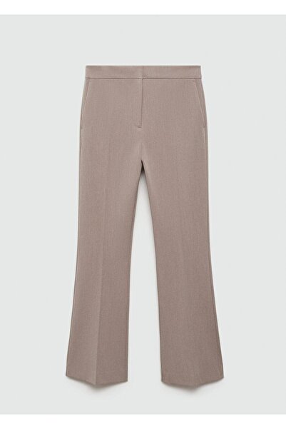 MANGO Woman Dökümlü flare pantolon