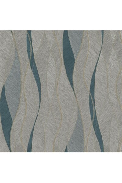 DU&KA Duka Modern Mavi Desenli Duvar Kağıdı DK.13171-3 (16 m2 )