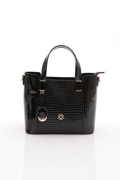 DGN Women's Column Shoulder and Shoulder Bag Black Bean 8183555