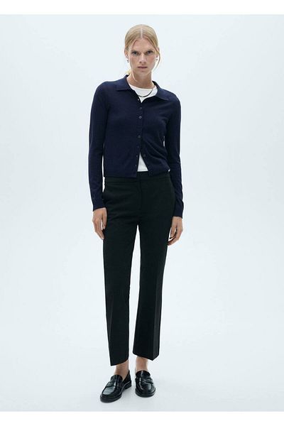 MANGO Woman Flowy Flare Pants