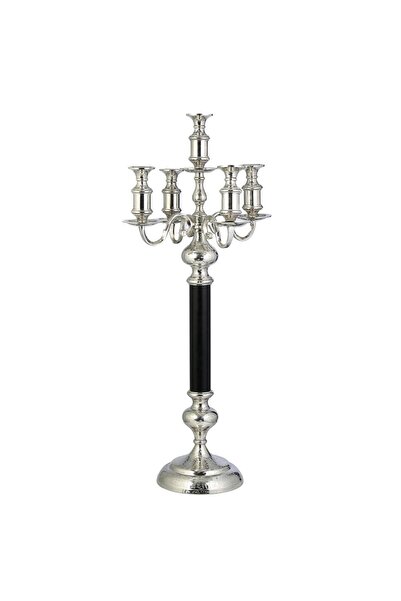 Vitale Andre 5'li Silver Şamdan 105 Cm Ak.ır0272