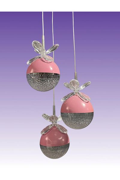 Serçeden 3-Piece Candy Led Young Girl's Room Pendant Lamp Chandelier from Serçe