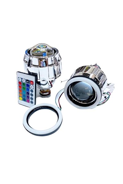 Genel Markalar 2.5 İNÇ DÜZ Bİ-XENON MERCEK + YUVARLAK ANGEL RGB