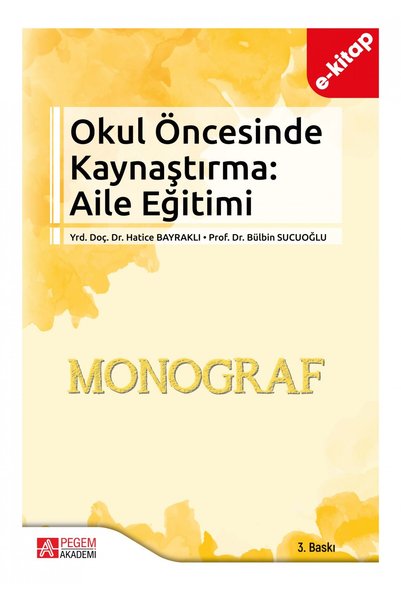Pegem Akademi Yayıncılık Okul Öncesinde Kaynaştırma Aile Eğitimi(e-kitap)