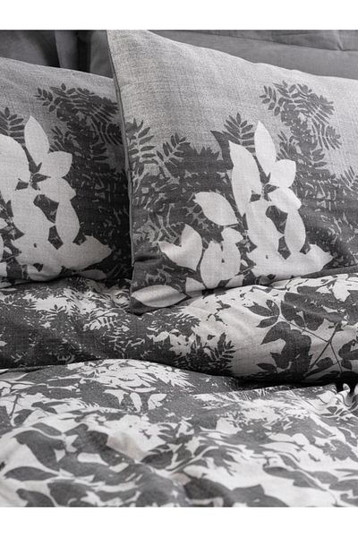 nuit dose Dual Double Duvet Cover Set Lunt Anthracite