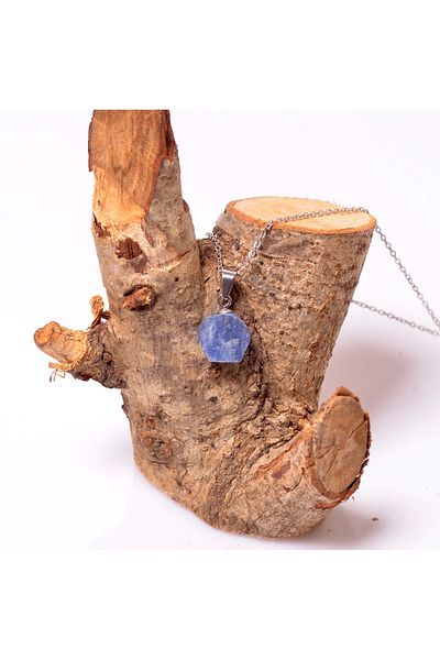 Taş Sandığı Kyanite Stone Necklace - Steel Material and Non-Tarnish