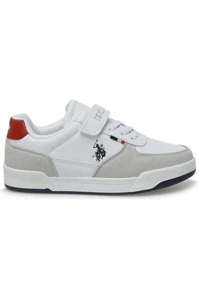 U.S. Polo Assn. Tenis înalt pentru băiat alb - Cline Hi 3PR