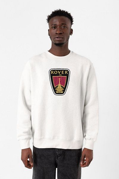 Tshirthane Λευκό ανδρικό φούτερ με έμβλημα Vikings Rover 2ip